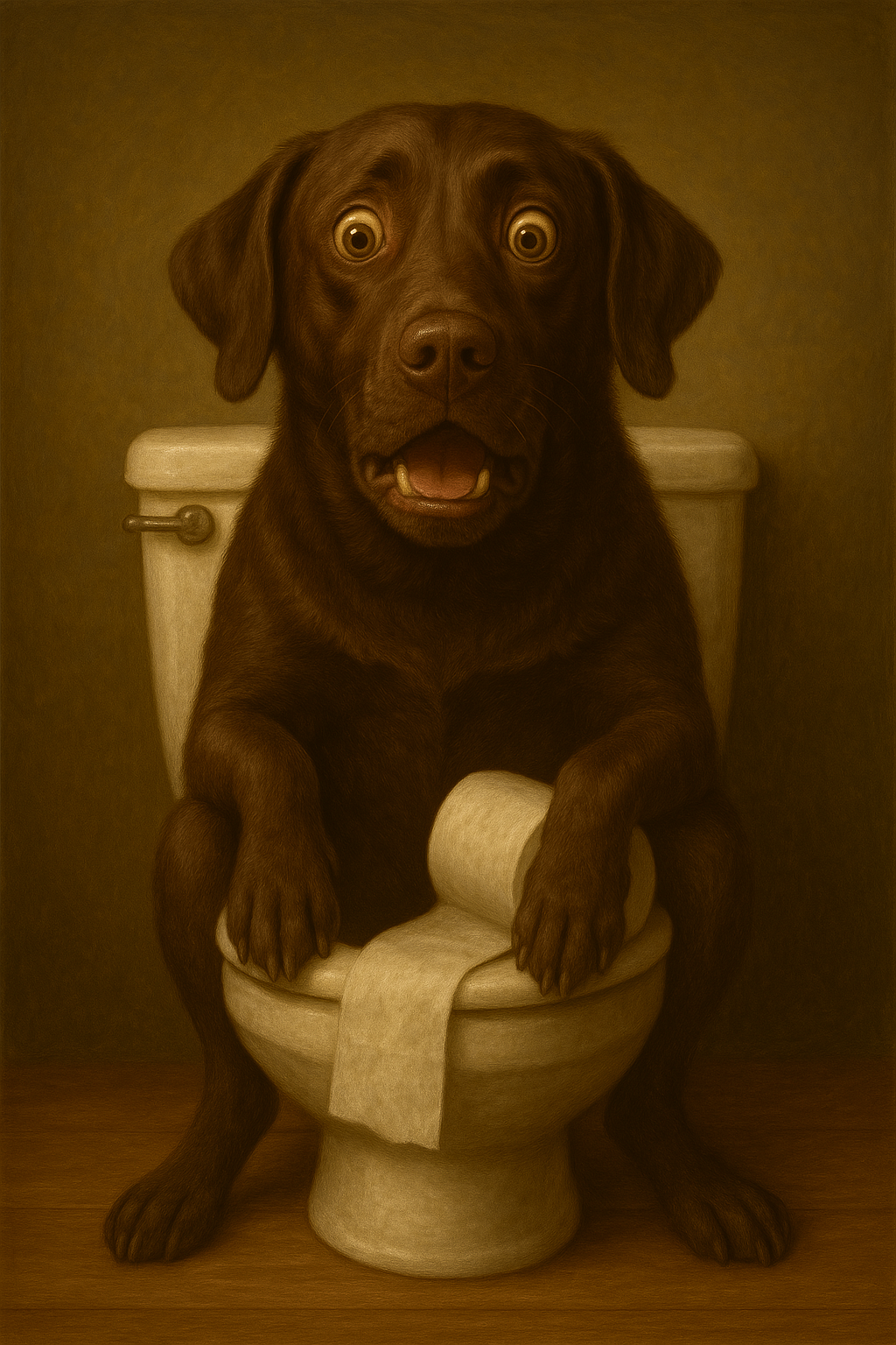 Custom Canvas Pet Portrait (Physical Canvas Print)